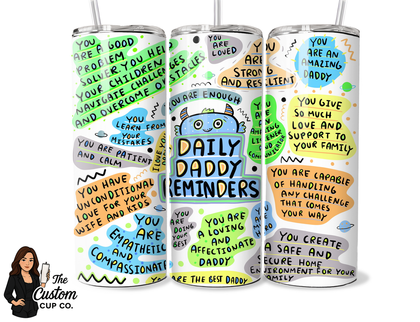 Daily Daddy Reminders 20oz tumbler
